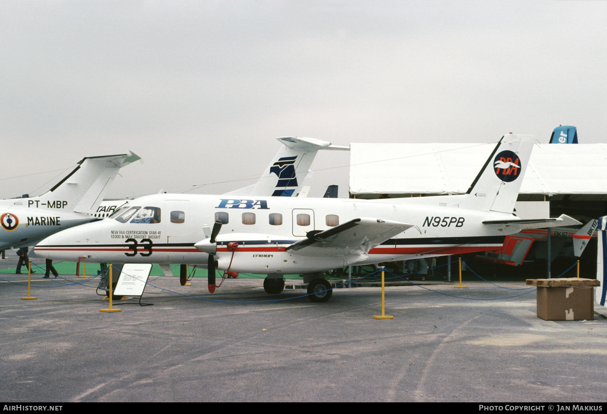 Aircraft Photo of N95PB | Embraer EMB-110P1 Bandeirante | PBA - Provincetown-Boston Airline | AirHistory.net #545796