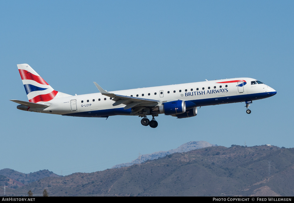 Aircraft Photo of G-LCYP | Embraer 190SR (ERJ-190-100SR) | British Airways | AirHistory.net #545871