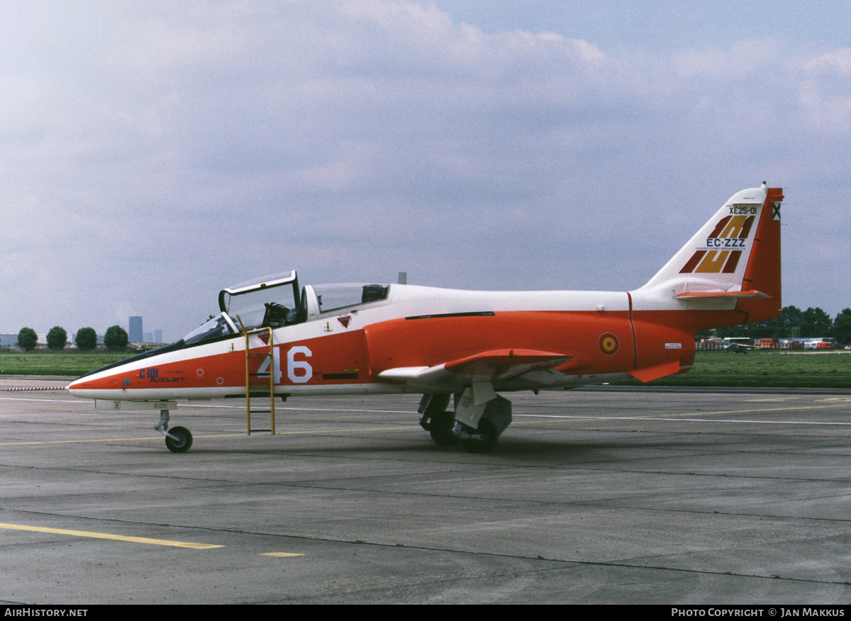 Aircraft Photo of XE.25-01 / EC-ZZZ | CASA C101EB Aviojet | Spain - Air Force | AirHistory.net #545880