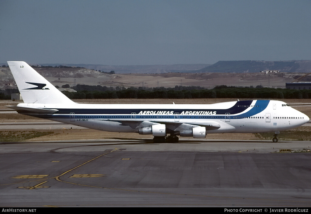 Aircraft Photo of LV-MLO | Boeing 747-287B | Aerolíneas Argentinas | AirHistory.net #545902