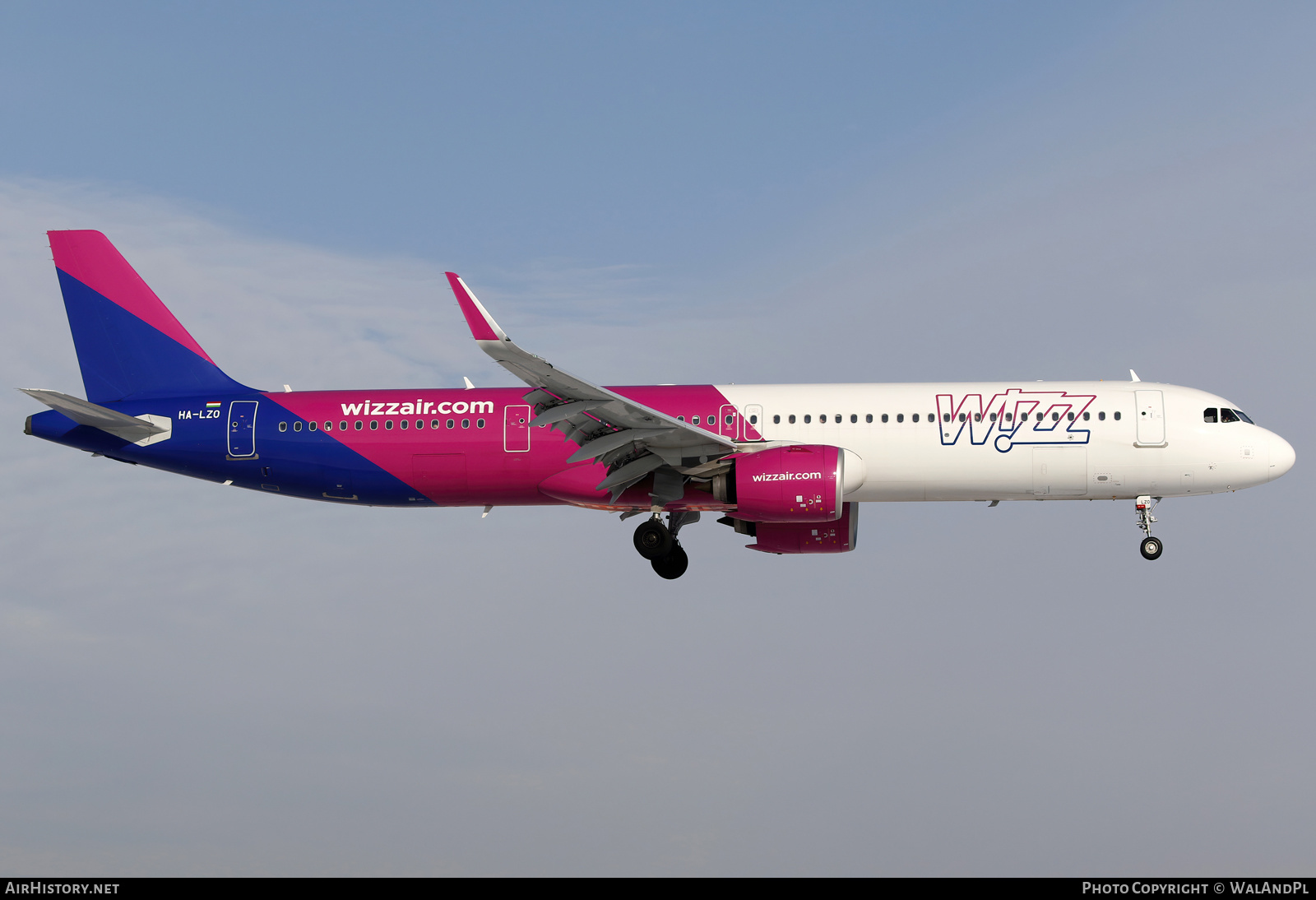 Aircraft Photo of HA-LZO | Airbus A321-271NX | Wizz Air | AirHistory.net #545949