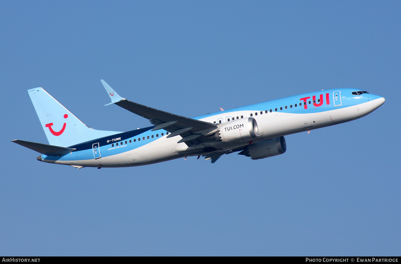 Aircraft Photo of G-TUMK | Boeing 737-8 Max 8 | TUI | AirHistory.net #546013
