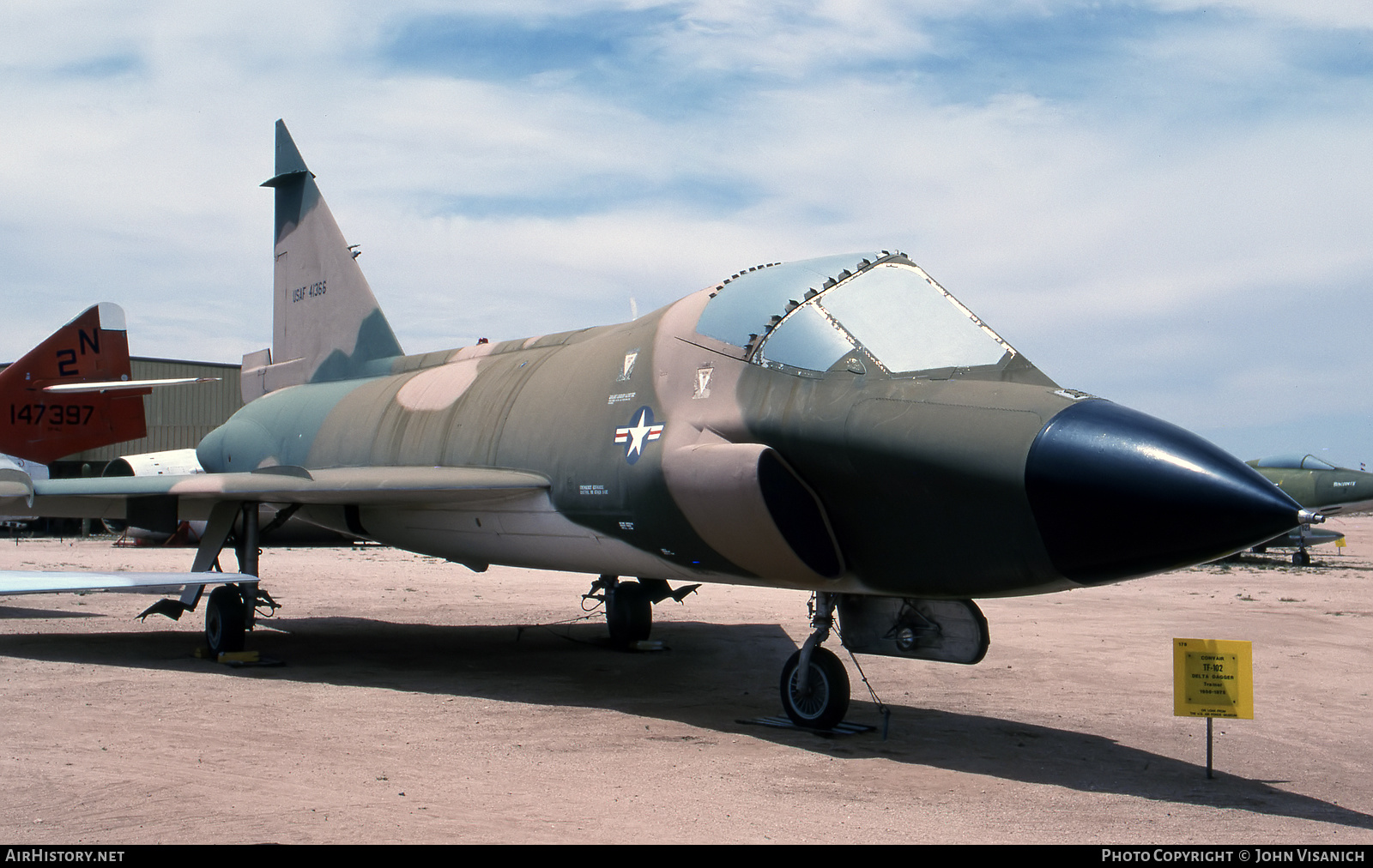 Aircraft Photo of 54-1366 / 41366 | Convair TF-102A Delta Dagger | USA - Air Force | AirHistory.net #546042