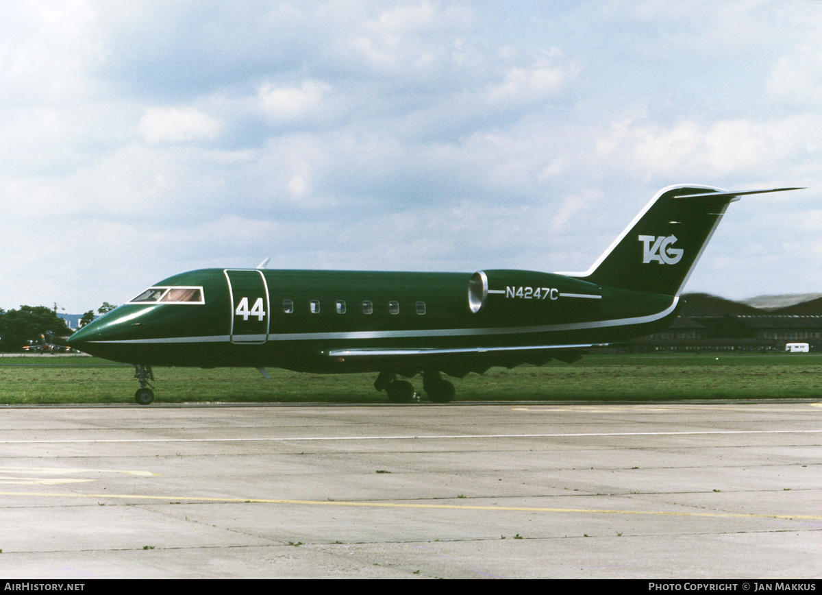 Aircraft Photo of N4247C | Canadair Challenger 600S (CL-600-1A11) | TAG Aviation | AirHistory.net #546084