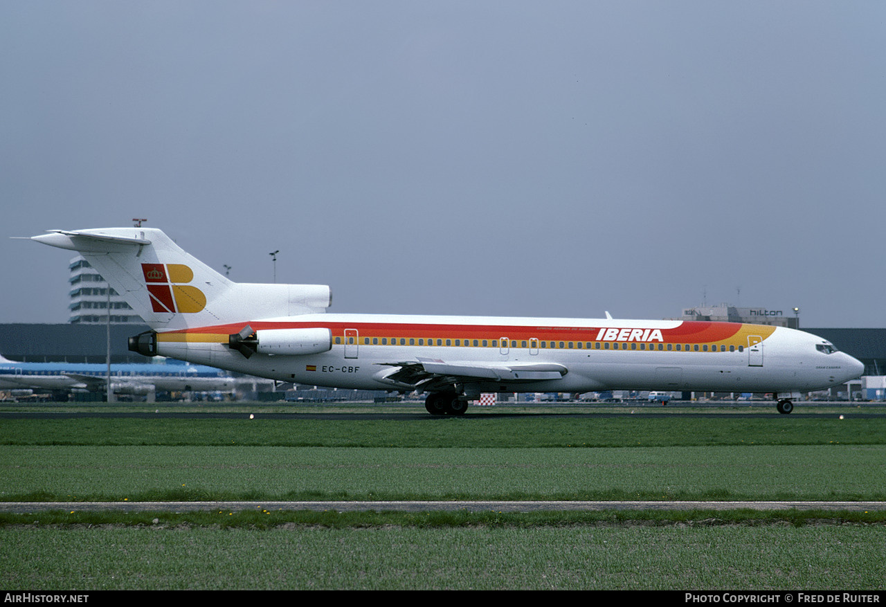 Aircraft Photo of EC-CBF | Boeing 727-256/Adv | Iberia | AirHistory.net #546103