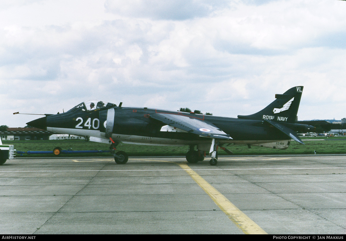 Aircraft Photo of XZ494 | British Aerospace Sea Harrier FRS1 | UK - Navy | AirHistory.net #546166