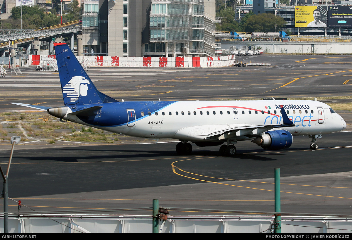 Aircraft Photo of XA-JAC | Embraer 190LR (ERJ-190-100LR) | AeroMéxico Connect | AirHistory.net #546195