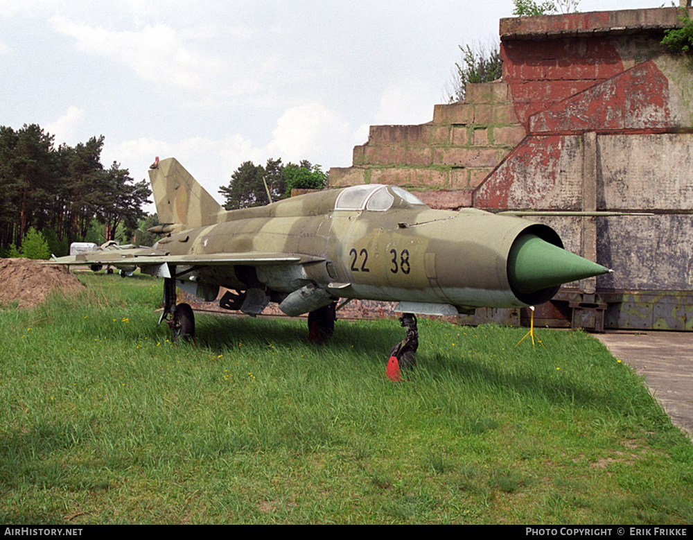 Aircraft Photo of 2238 | Mikoyan-Gurevich MiG-21SPS | Germany - Air Force | AirHistory.net #546199