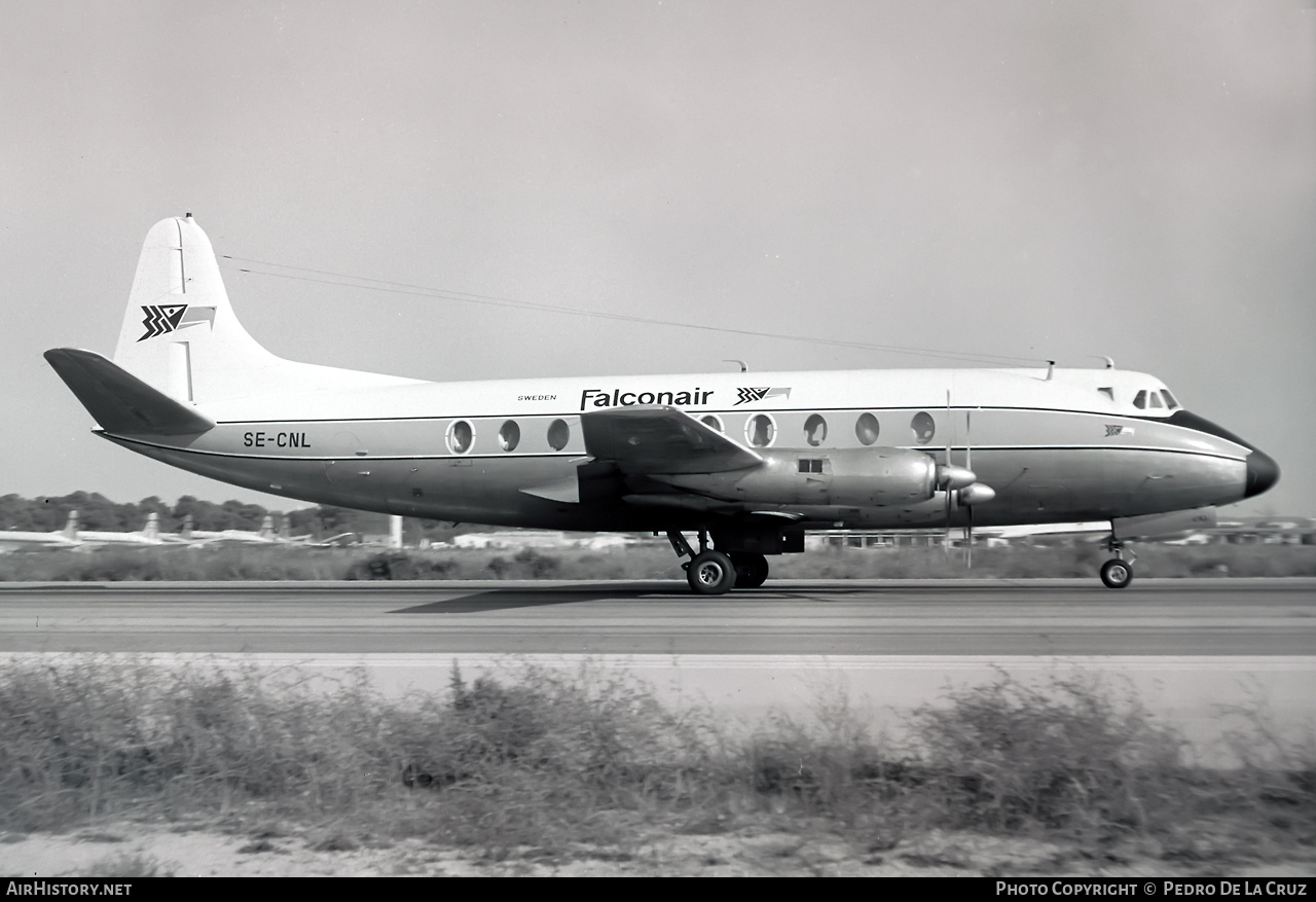Aircraft Photo of SE-CNL | Vickers 784D Viscount | Falconair | AirHistory.net #546203