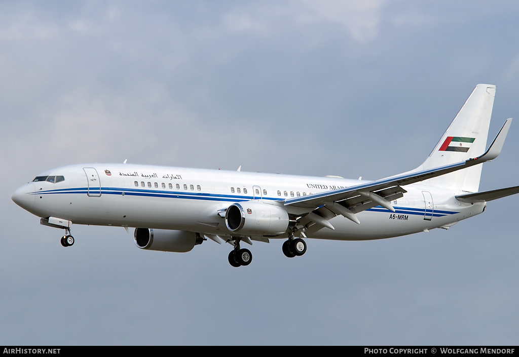 Aircraft Photo of A6-MRM | Boeing 737-8EC BBJ2 | United Arab Emirates Government | AirHistory.net #546260