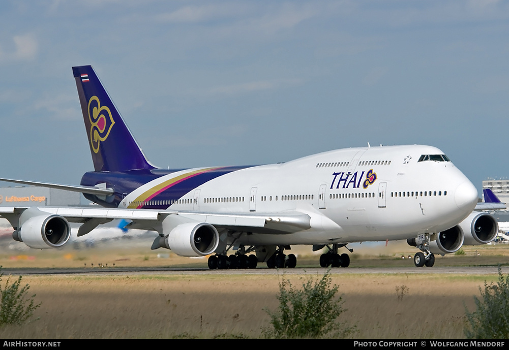 Aircraft Photo of HS-TGR | Boeing 747-4D7 | Thai Airways International | AirHistory.net #546268