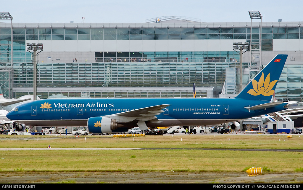 Aircraft Photo of VN-A143 | Boeing 777-26K/ER | Vietnam Airlines | AirHistory.net #546277