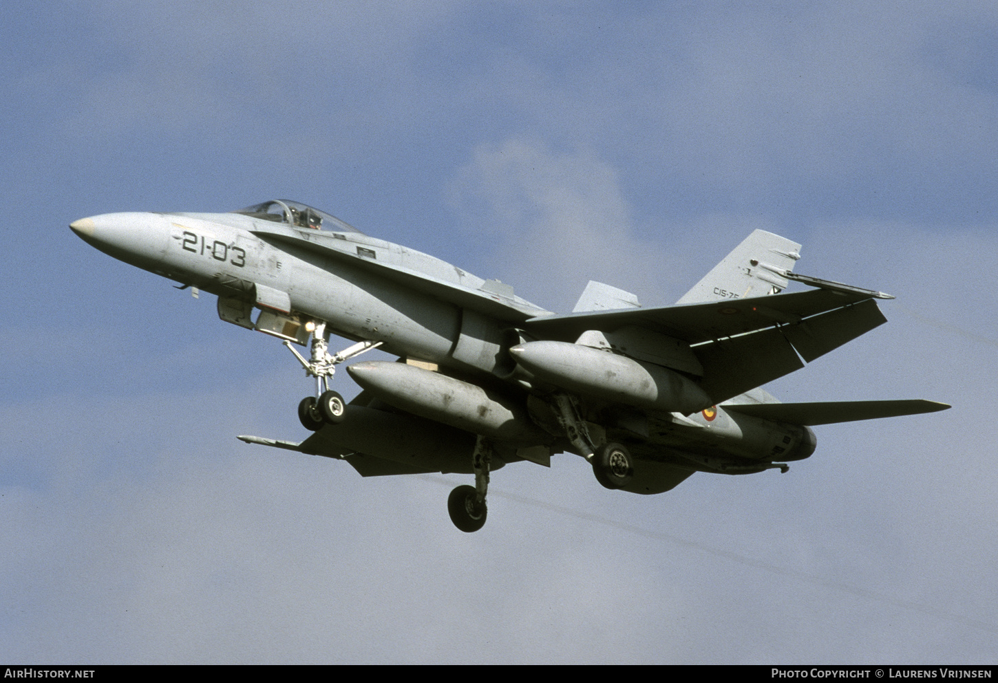 Aircraft Photo of C15-75 | McDonnell Douglas F/A-18A Hornet | Spain - Air Force | AirHistory.net #546315
