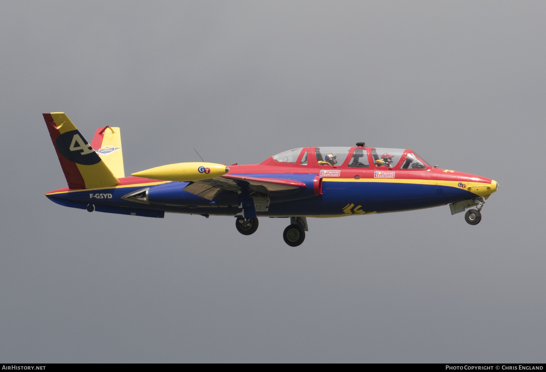 Aircraft Photo of F-GSYD | Fouga CM-170R Magister | Patrouille Tranchant | AirHistory.net #546373