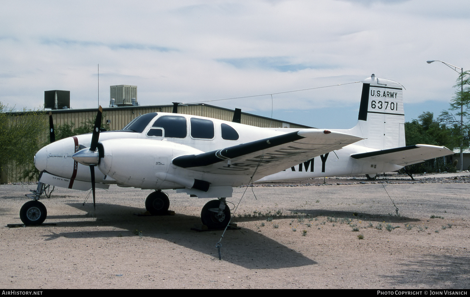 Aircraft Photo of 56-3701 / 63701 | Beech U-8D Seminole (50) | USA - Army | AirHistory.net #546379