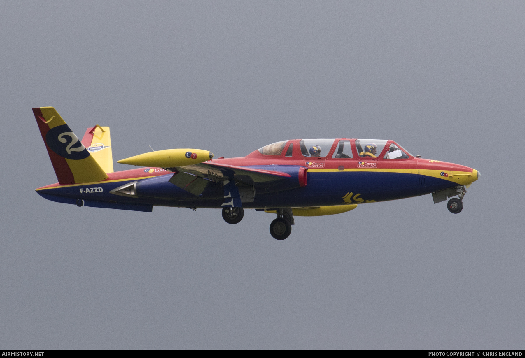 Aircraft Photo of F-AZZD | Fouga CM-170R Magister | Patrouille Tranchant | AirHistory.net #546392