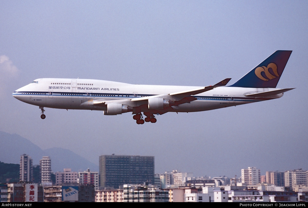 Aircraft Photo of B-16801 | Boeing 747-409 | Mandarin Airlines | AirHistory.net #546452