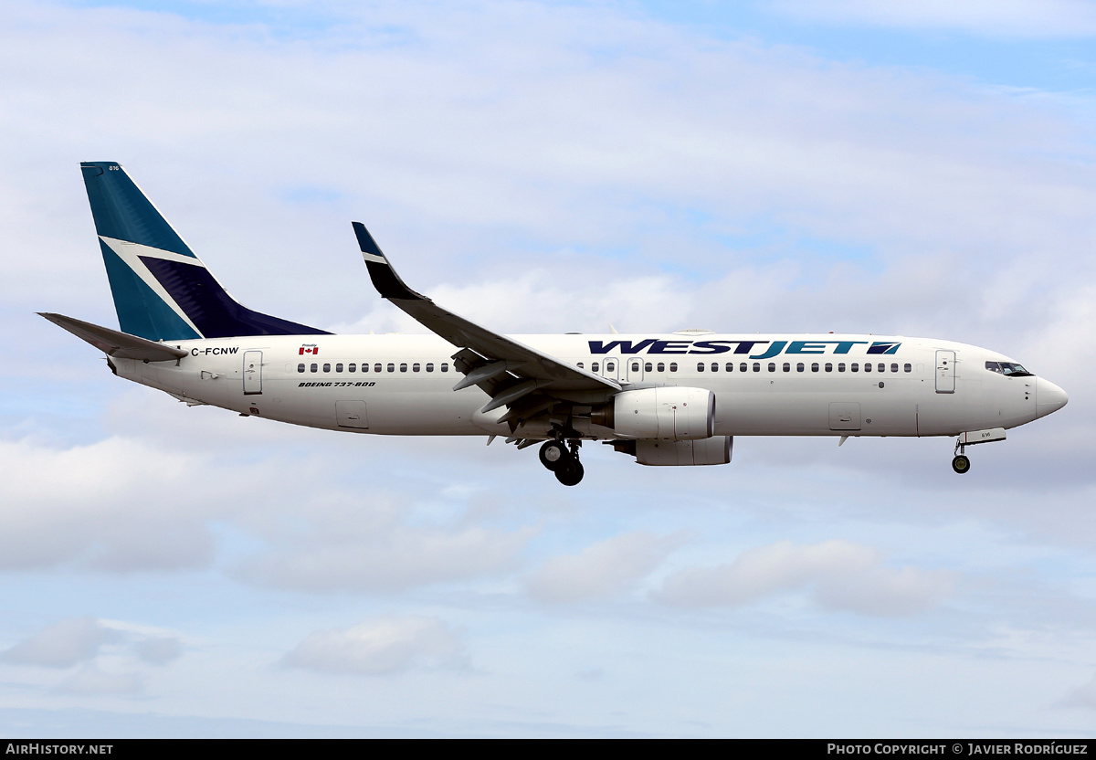 Aircraft Photo of C-FCNW | Boeing 737-8CT | WestJet | AirHistory.net #546458