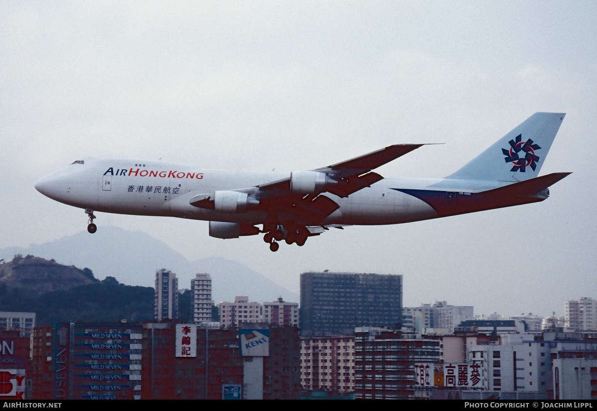 Aircraft Photo of VR-HME | Boeing 747-2L5B(SF) | Air Hong Kong | AirHistory.net #546461