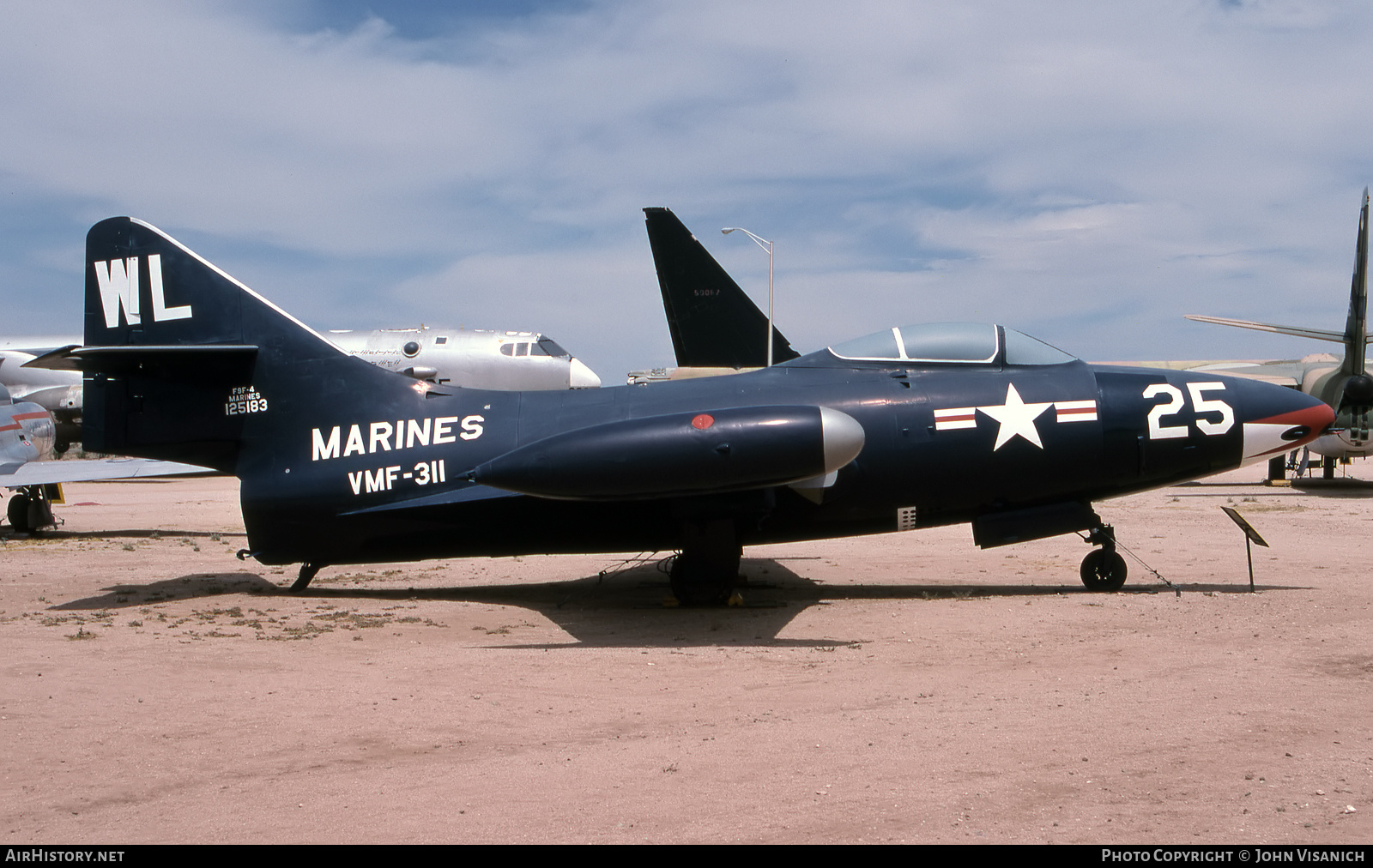 Aircraft Photo of 125183 | Grumman F9F-4 Panther | USA - Marines | AirHistory.net #546499