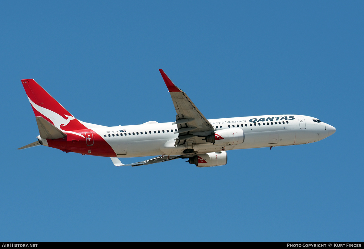 Aircraft Photo of VH-VXS | Boeing 737-838 | Qantas | AirHistory.net #546504