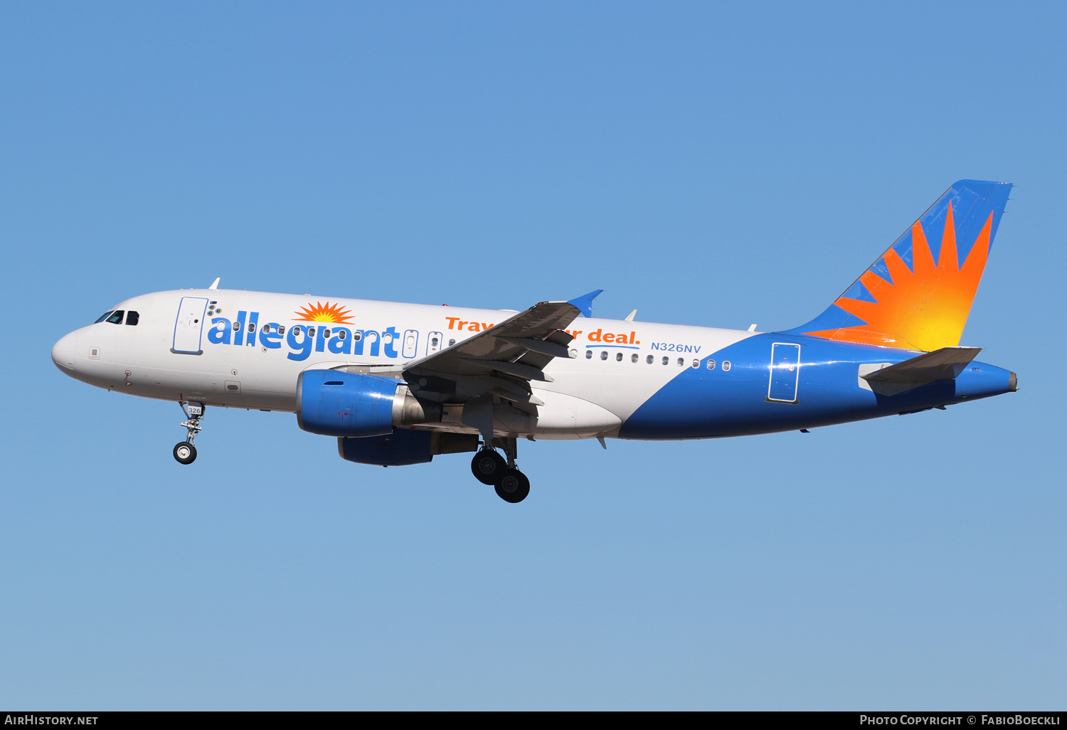Aircraft Photo of N326NV | Airbus A319-111 | Allegiant Air | AirHistory.net #546517