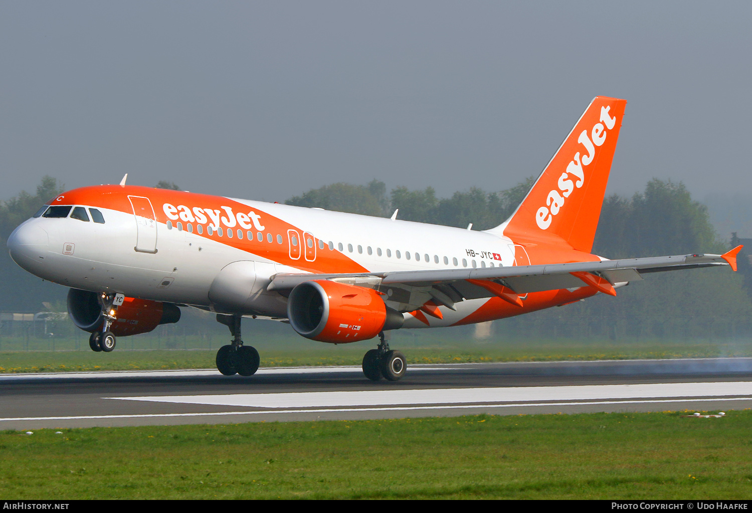 Aircraft Photo of HB-JYC | Airbus A319-111 | EasyJet | AirHistory.net #546528