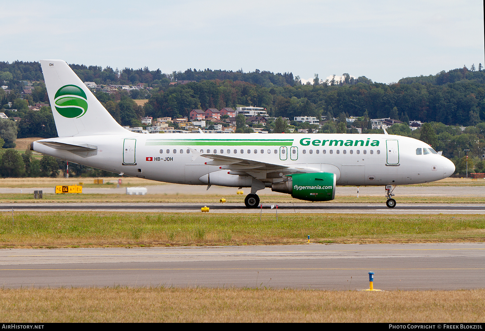 Aircraft Photo of HB-JOH | Airbus A319-112 | Germania | AirHistory.net #546605