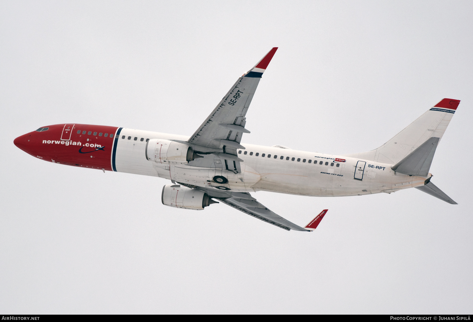 Aircraft Photo of SE-RPT | Boeing 737-8JP | Norwegian | AirHistory.net #546761