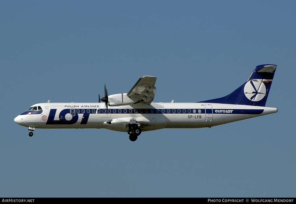 Aircraft Photo of SP-LFB | ATR ATR-72-202 | LOT Polish Airlines - Polskie Linie Lotnicze | AirHistory.net #546793
