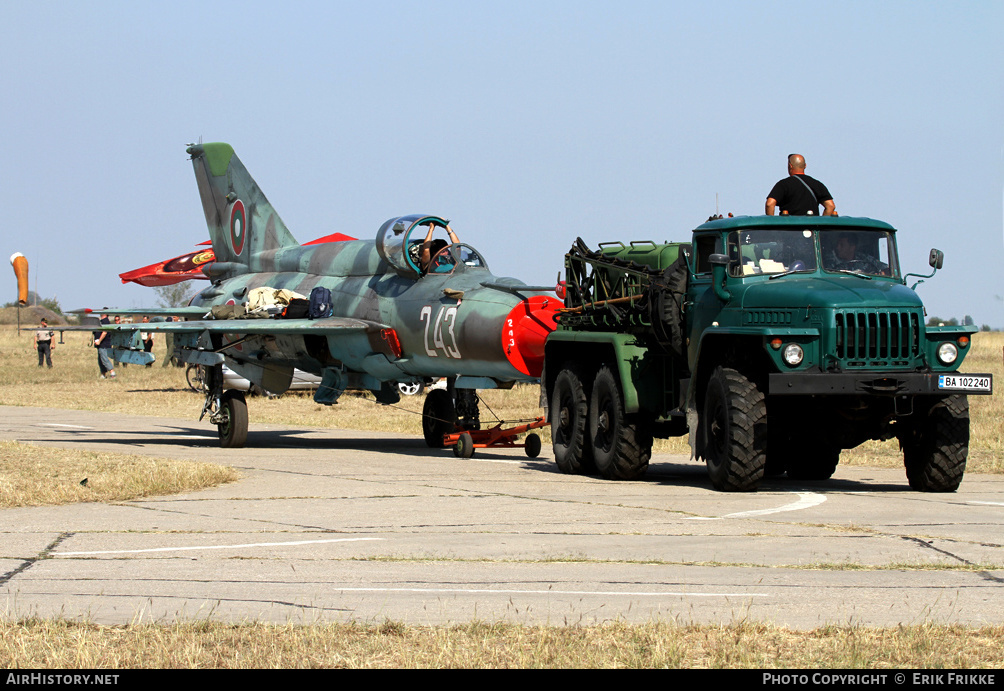 Aircraft Photo of 243 | Mikoyan-Gurevich MiG-21bis SAU | Bulgaria - Air Force | AirHistory.net #546813