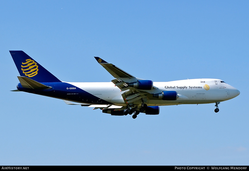 Aircraft Photo of G-GSSA | Boeing 747-47UF/SCD | Global Supply Systems | AirHistory.net #546827