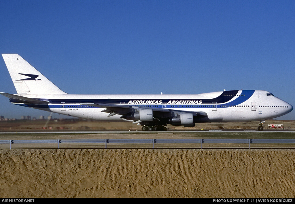 Aircraft Photo of LV-MLP | Boeing 747-287B | Aerolíneas Argentinas | AirHistory.net #546925