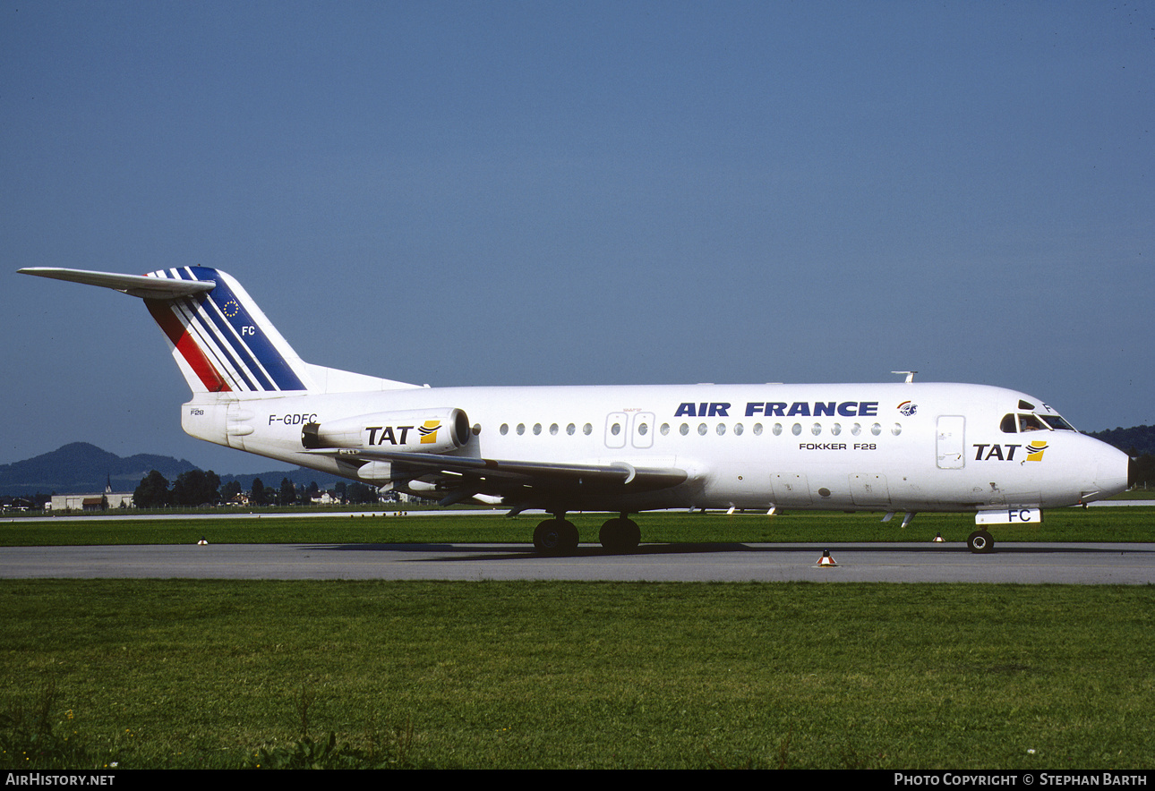 Aircraft Photo of F-GDFC | Fokker F28-4000 Fellowship | Air France | AirHistory.net #546959