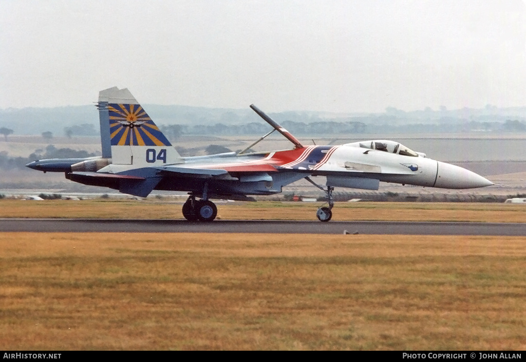 Aircraft Photo of 04 blue | Sukhoi Su-27 | Soviet Union - Air Force | AirHistory.net #547023