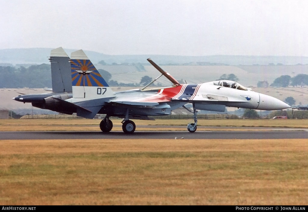 Aircraft Photo of 07 blue | Sukhoi Su-27 | Soviet Union - Air Force | AirHistory.net #547032