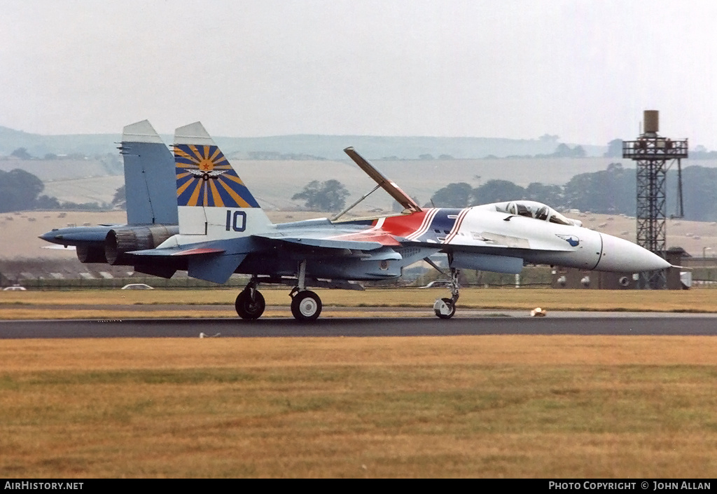 Aircraft Photo of 10 blue | Sukhoi Su-27 | Russia - Air Force | AirHistory.net #547042