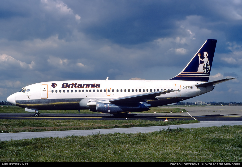 Aircraft Photo of G-BFVB | Boeing 737-204/Adv | Britannia Airways | AirHistory.net #547044