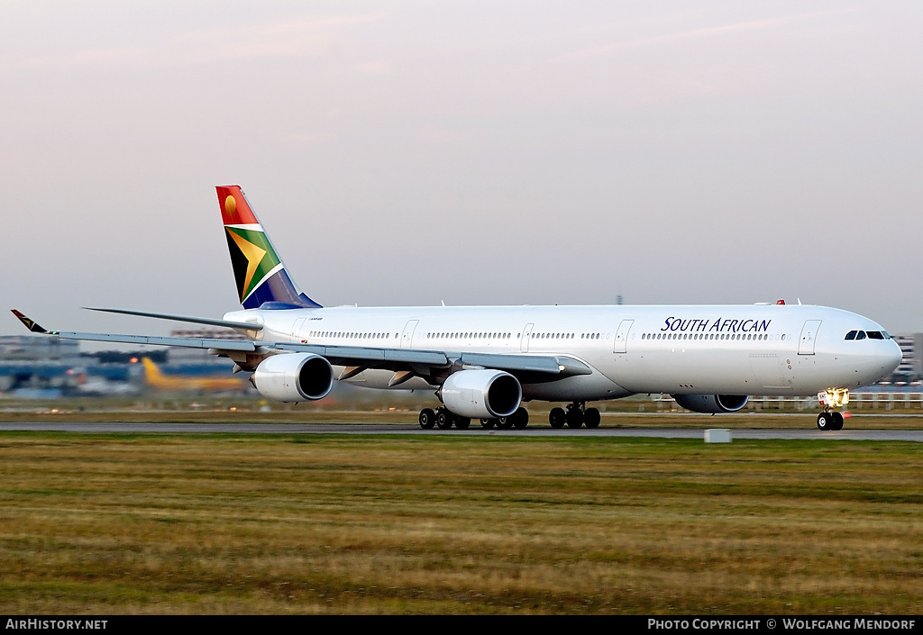 Aircraft Photo of ZS-SNC | Airbus A340-642 | South African Airways | AirHistory.net #547058