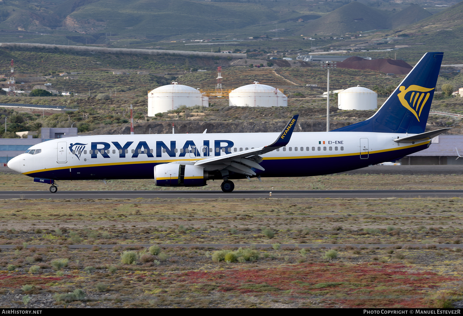 Aircraft Photo of EI-ENE | Boeing 737-8AS | Ryanair | AirHistory.net #547071