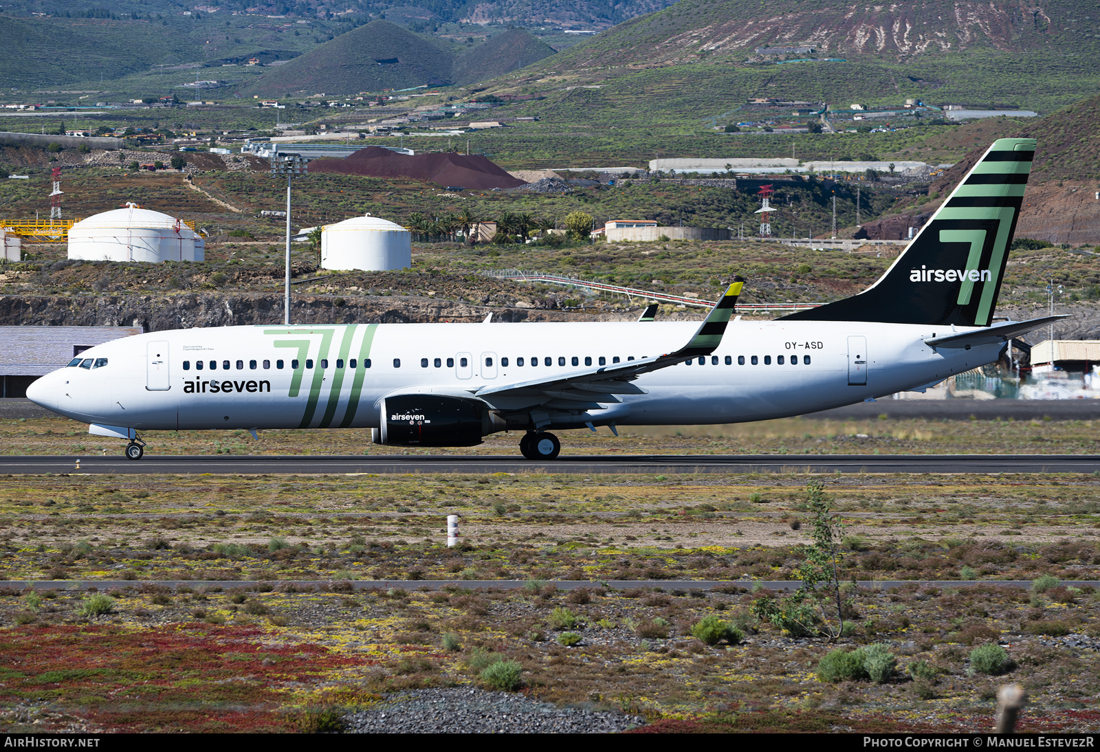 Aircraft Photo of OY-ASD | Boeing 737-8FZ | Airseven | AirHistory.net #547080