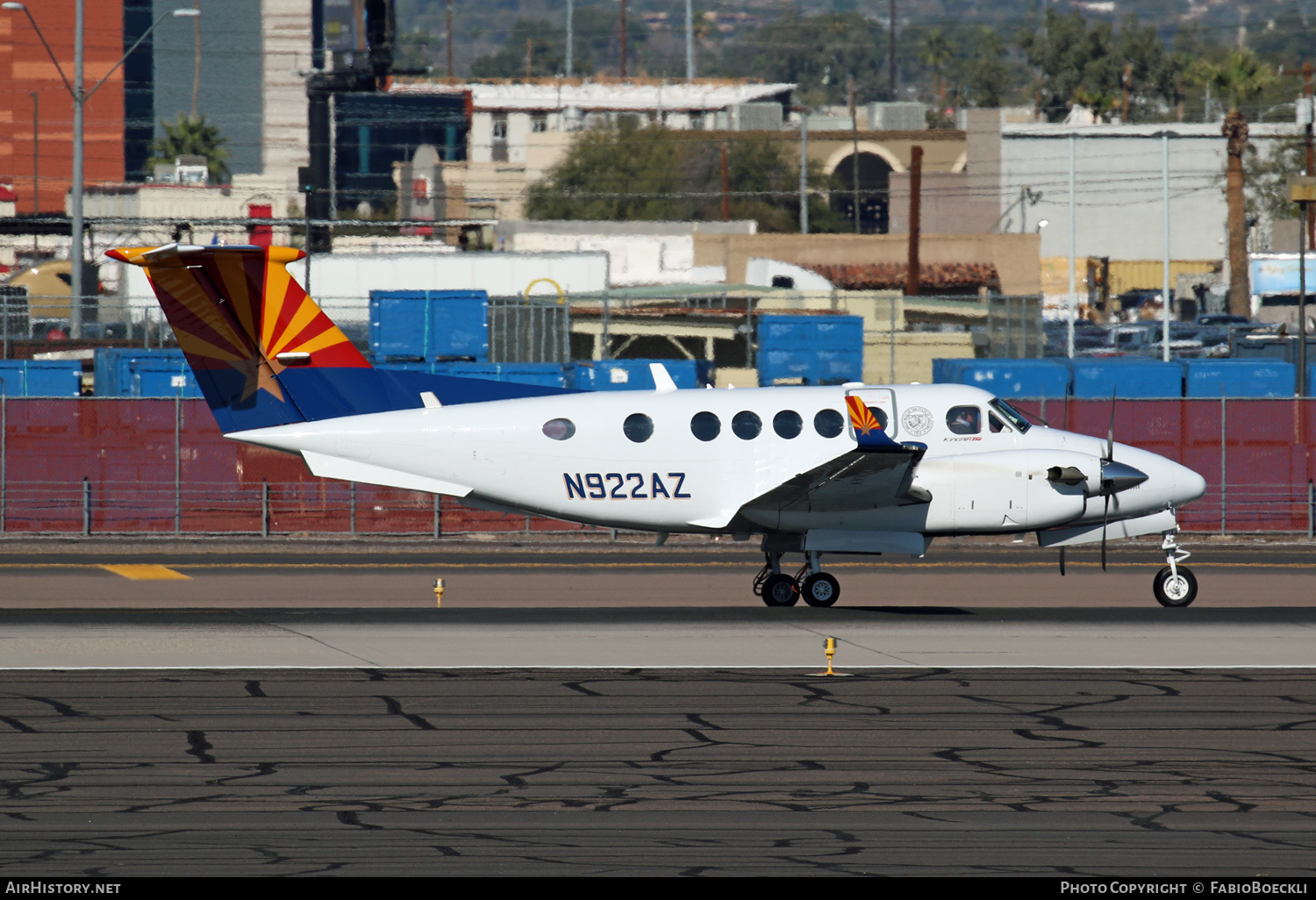 Aircraft Photo of N922AZ | Beechcraft 250 King Air (200GT) | State of Arizona | AirHistory.net #547138