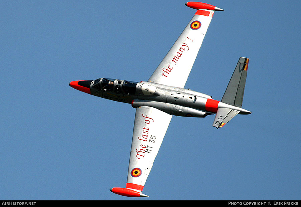 Aircraft Photo of MT-35 | Fouga CM-170R Magister | Belgium - Air Force | AirHistory.net #547162