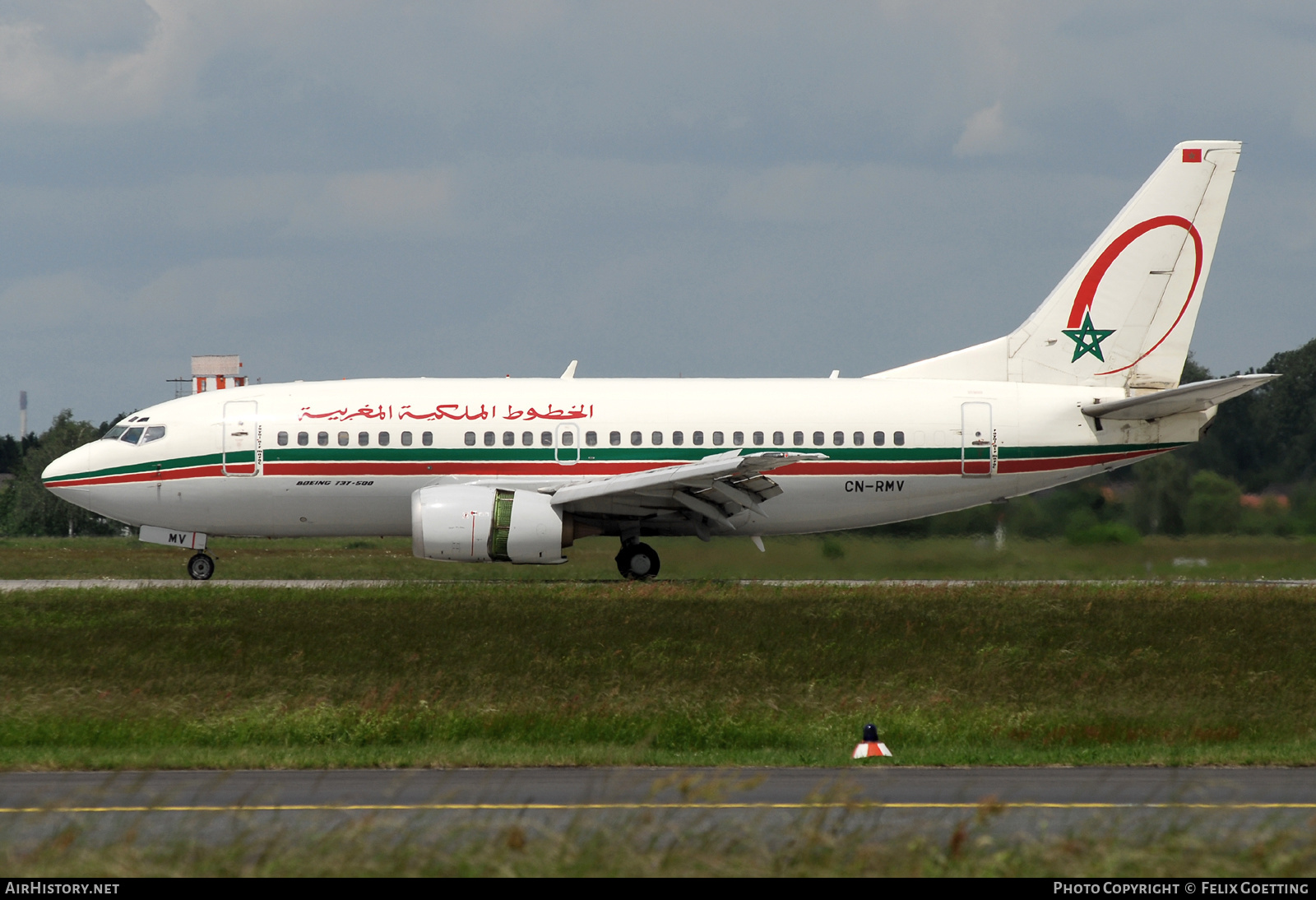 Aircraft Photo of CN-RMV | Boeing 737-5B6 | Royal Air Maroc - RAM | AirHistory.net #547178