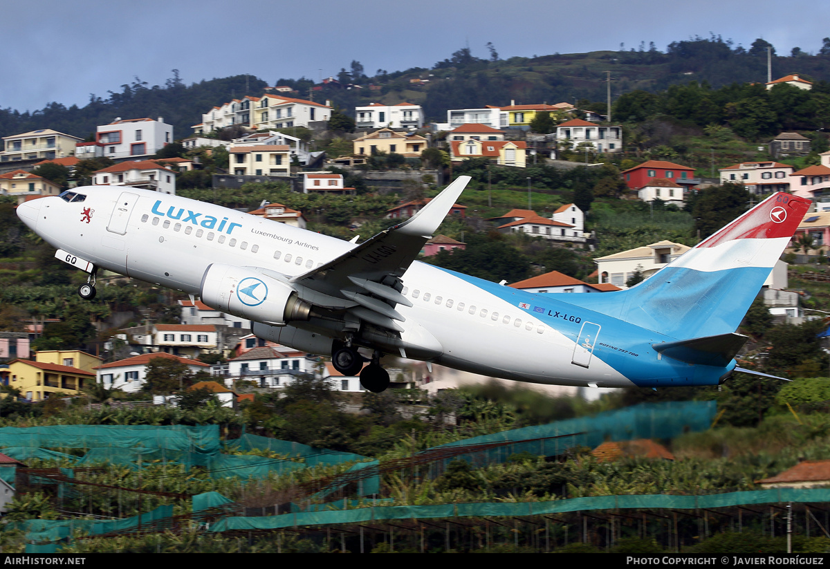 Aircraft Photo of LX-LGQ | Boeing 737-7C9 | Luxair | AirHistory.net #547210