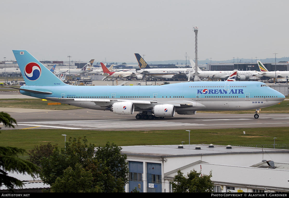 Aircraft Photo of HL7642 | Boeing 747-8I | Korean Air | AirHistory.net #547241