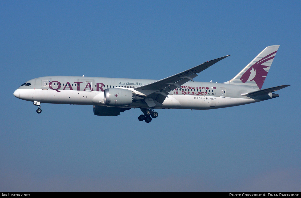 Aircraft Photo of A7-BCE | Boeing 787-8 Dreamliner | Qatar Airways | AirHistory.net #547271