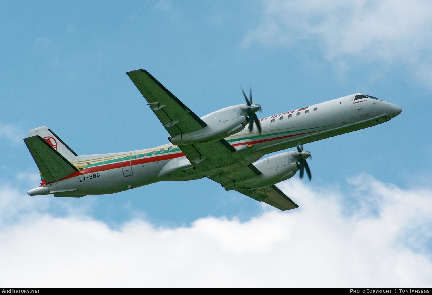 Aircraft Photo of LY-SBC | Saab 2000 | Lithuanian Airlines | AirHistory.net #547272