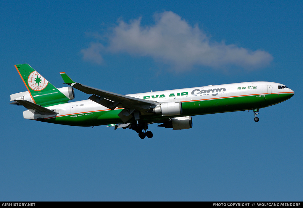 Aircraft Photo of B-16102 | McDonnell Douglas MD-11/F | EVA Air Cargo | AirHistory.net #547347