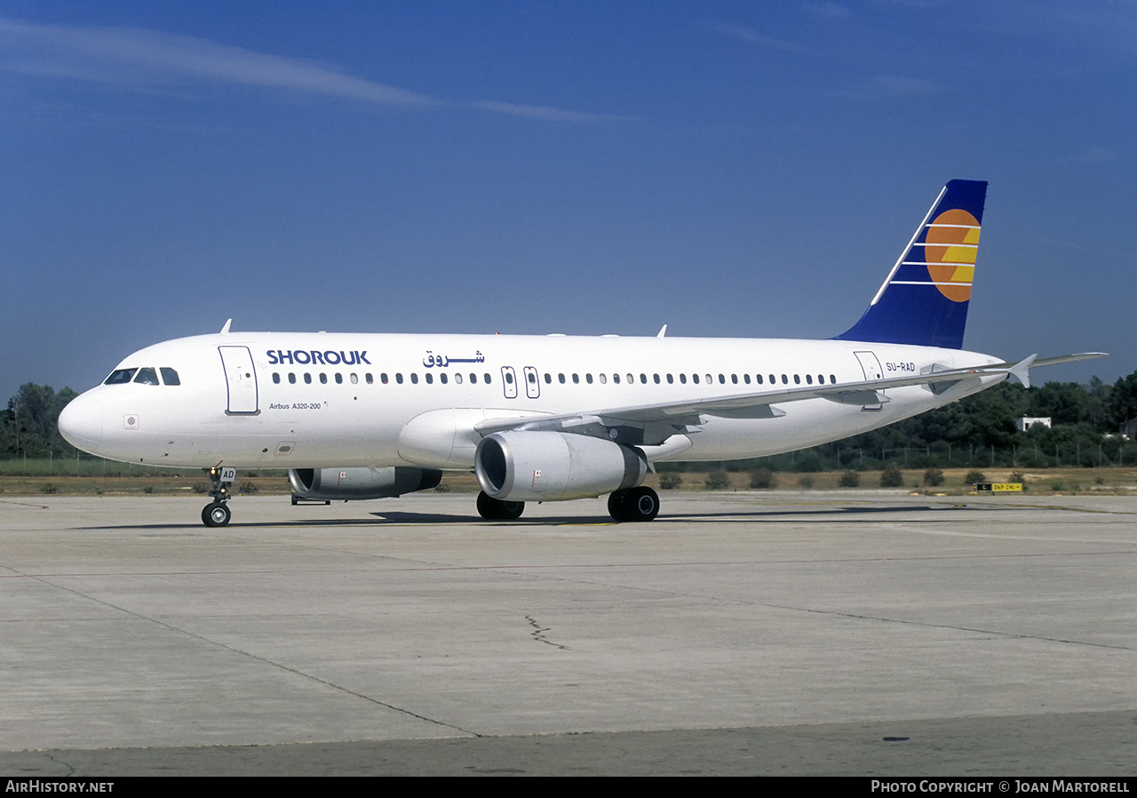 Aircraft Photo of SU-RAD | Airbus A320-231 | Shorouk Air | AirHistory.net #547429
